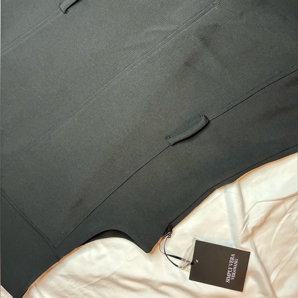 Simply Vera Vera Wang NWT Women’s Black Double Breasted Dress Size Medium - Picture 6 of 8